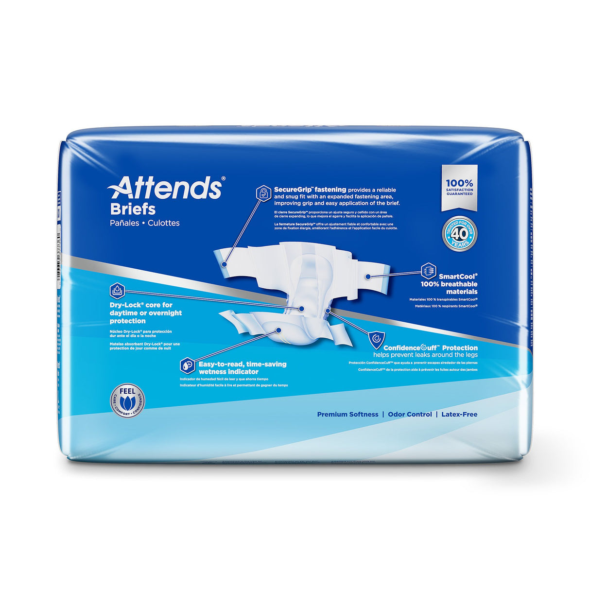 Attends® Advanced Adult Unisex Briefs with Ultimate Protection - BeHope