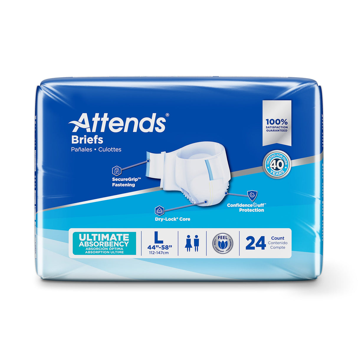 Attends® Advanced Adult Unisex Briefs with Ultimate Protection - BeHope