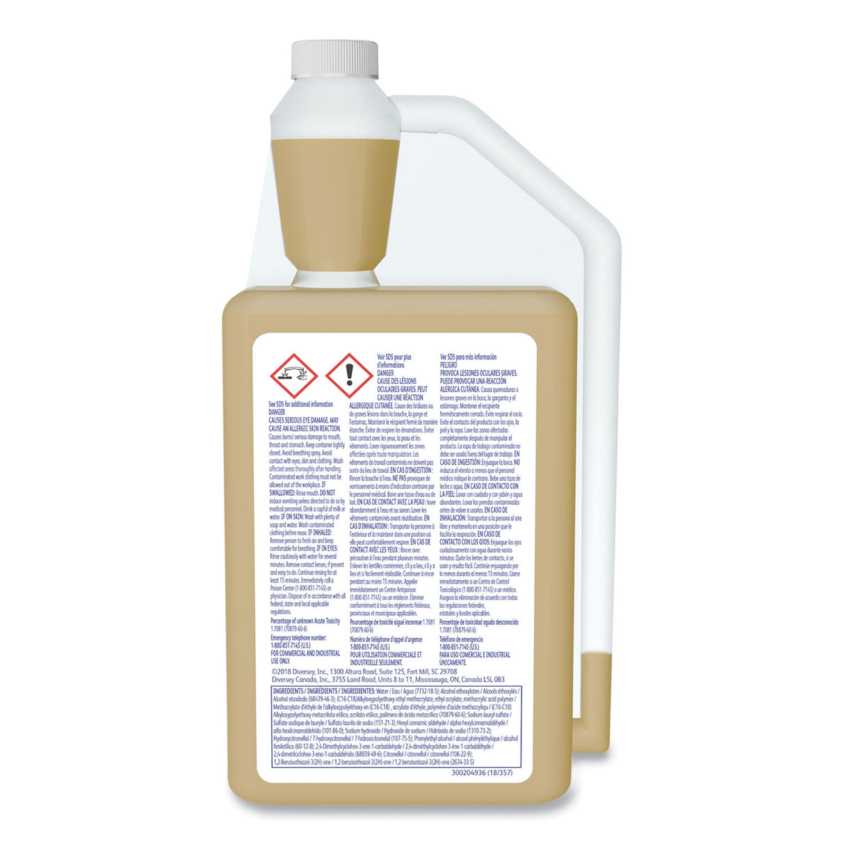Carpet Stain Remover Diversey™ Liquid 32 oz. Bottle Floral Scent Manual Pour - BeHope