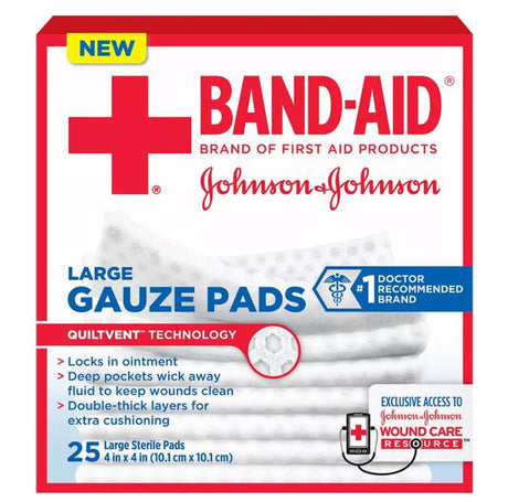 Band-aid® Large Absorbent Cushioned Gauze Pads - BeHope
