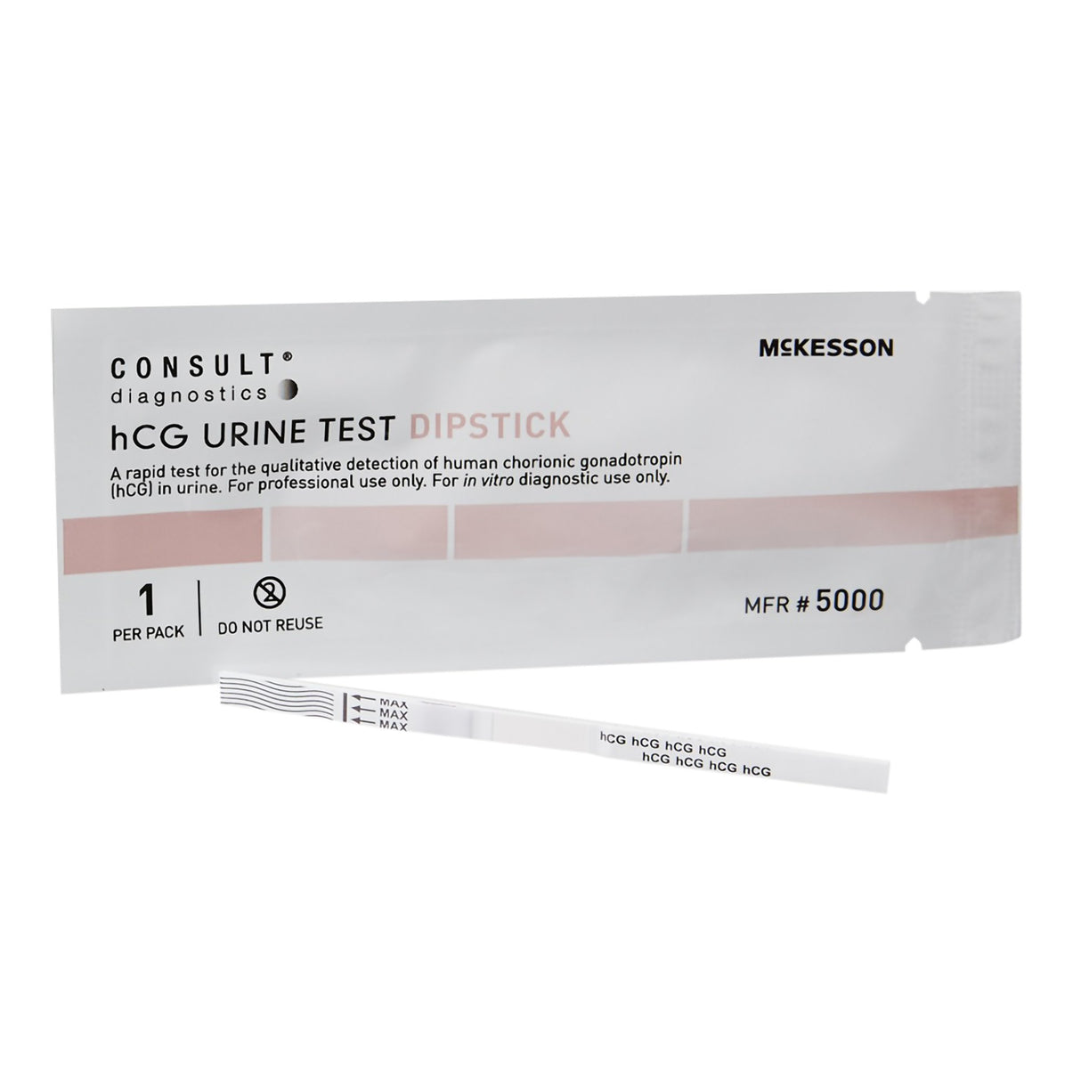 Reproductive Health Test Kit McKesson Consult™ hCG Pregnancy Test 25 Tests CLIA Waived - BeHope