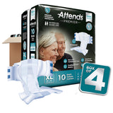 Unisex Adult Incontinence Brief Attends® Premier X-Large Disposable Heavy Absorbency - BeHope