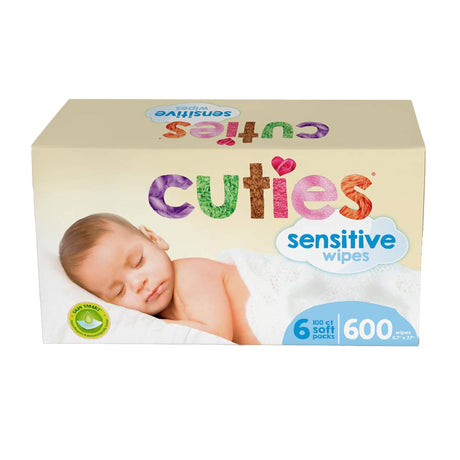 Baby Wipes Cuties® Hypoallergenic Sensitive Skin Fragrance Free - BeHope