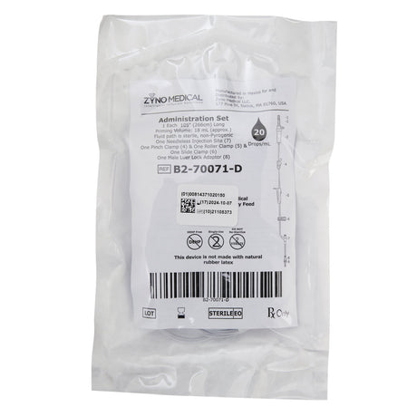 IV Pump Set Z-800 Pump Without Filter with Luer Lock Clamps - BeHope