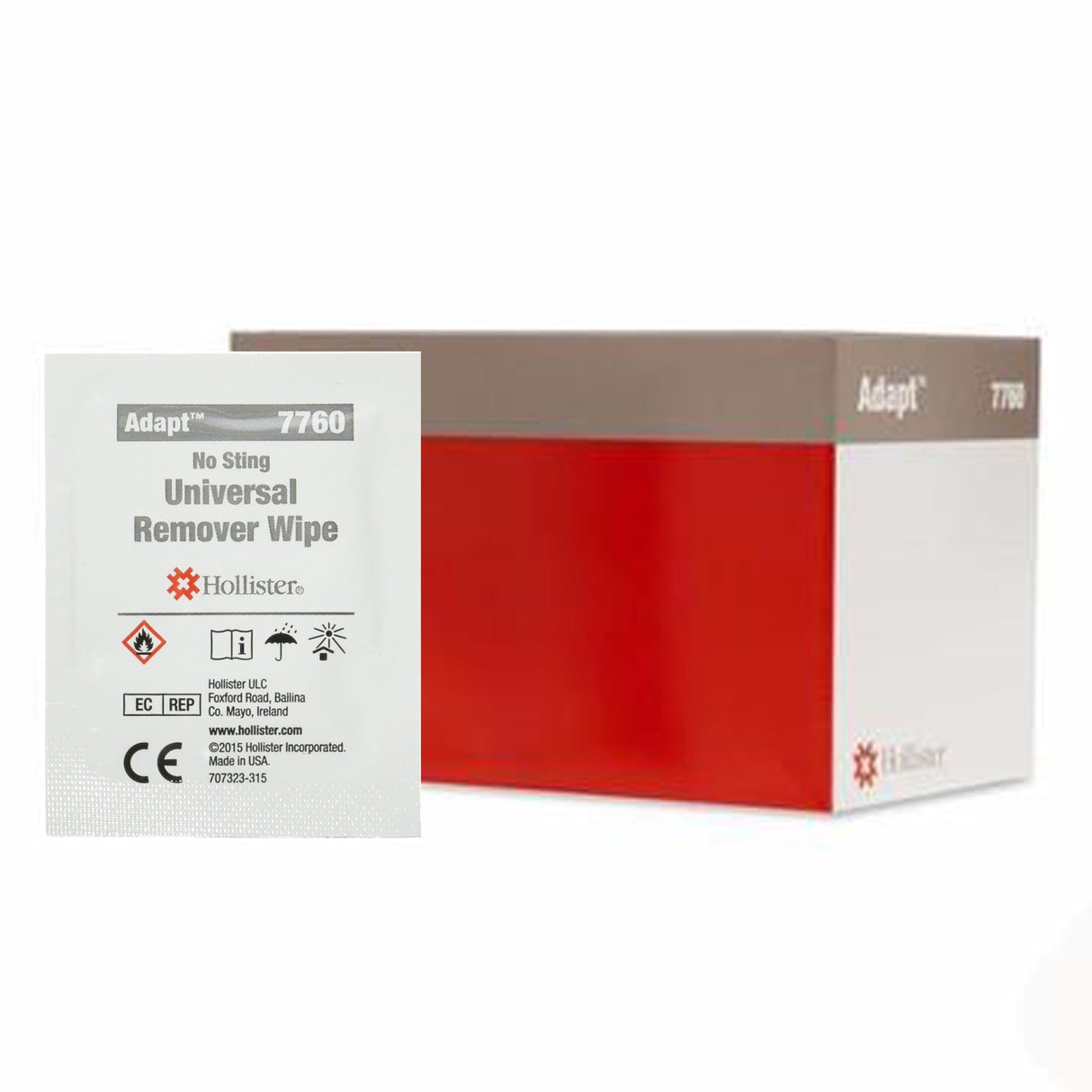 Adhesive Remover Adapt™ Wipe 50 per Box Alcohol Free - BeHope