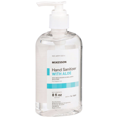 Hand Sanitizer with Aloe McKesson Ethyl Alcohol Gel for Bacteria Reduction - BeHope