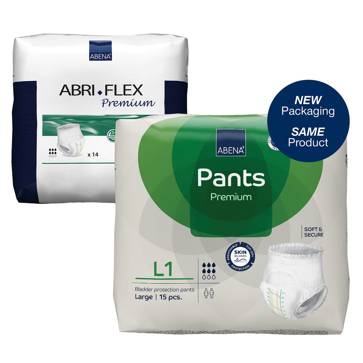 Absorbent Underwear Abri-Flex™ Premium L1 Pull On with Tear Away Seams Adult Large Unisex Disposable Moderate Absorbency - BeHope