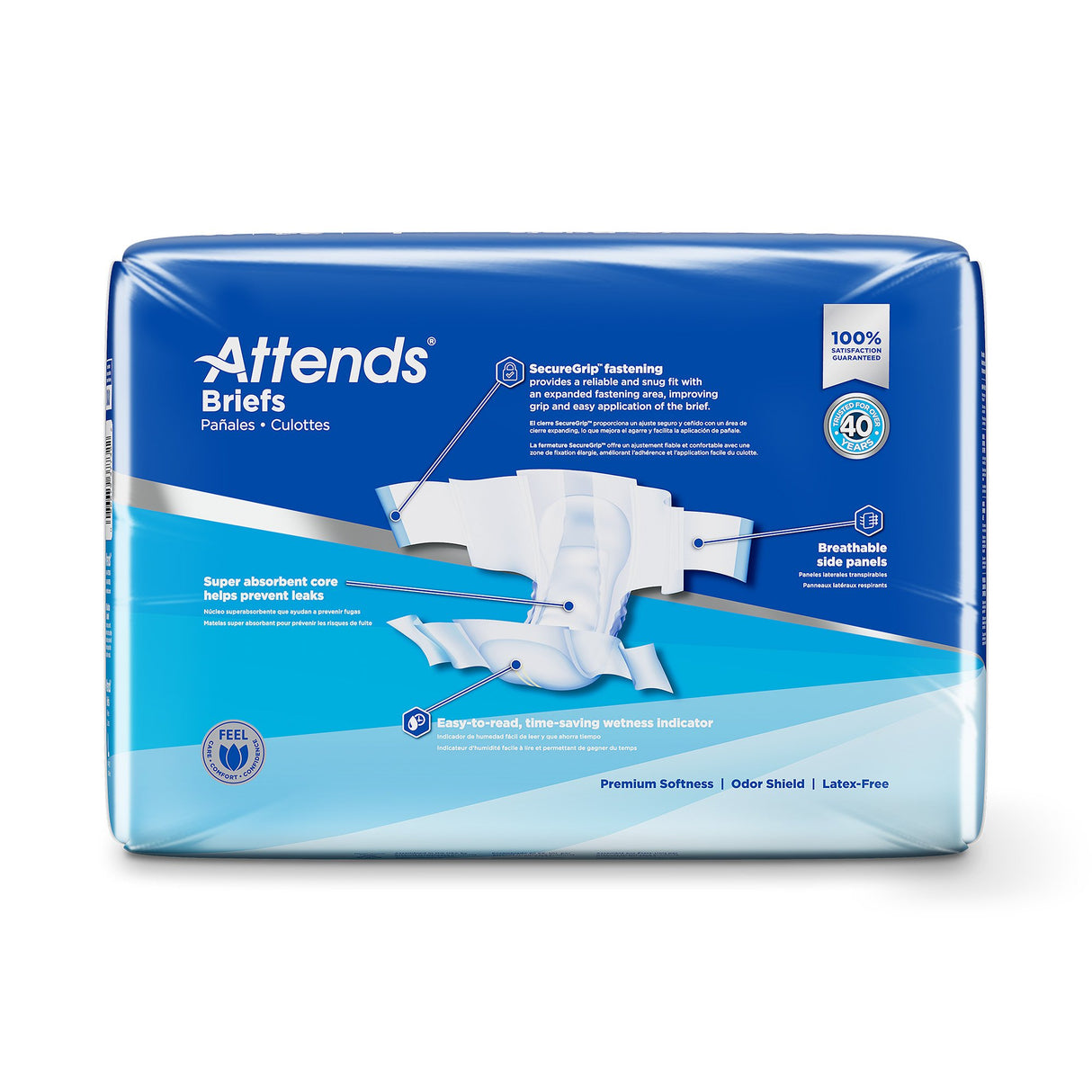 Attends® Adult Unisex Disposable Briefs with Maximum Absorbency - BeHope