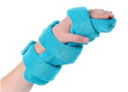 Wrist / Hand Splint Pedi Comfy™ Foam / Metal Left or Right Hand Turquoise Medium - BeHope