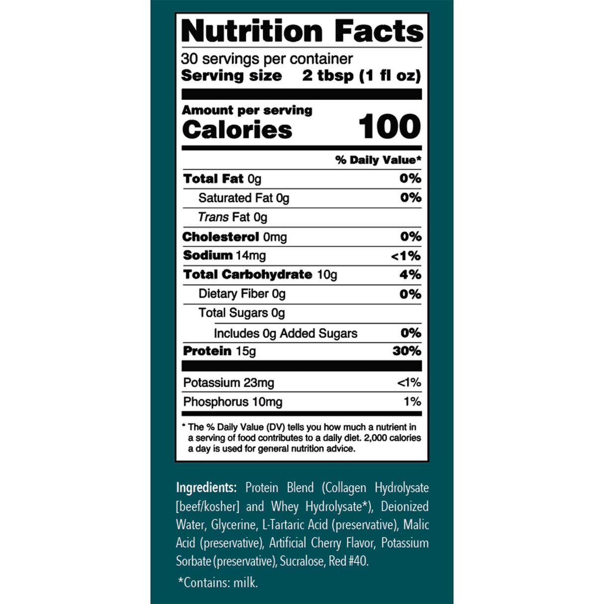 Oral Supplement ProHeal™ Cherry Splash Flavor Liquid 30 oz. Bottle - BeHope