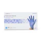 Exam Glove McKesson Confiderm® 3.0 Large NonSterile Nitrile Standard Cuff Length Textured Fingertips Blue Chemo Tested / Fentanyl Tested - BeHope