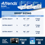 Incontinence Brief Attends® Care Advanced Adult Large Unisex Disposable Heavy Absorbency - BeHope