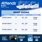 Incontinence Brief Attends® Care Advanced Adult X-Large Unisex Disposable Heavy Absorbency - BeHope
