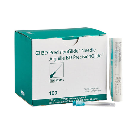 Hypodermic Needle PrecisionGlide™ 1-1/2 Inch Length 23 Gauge Thin Wall Without Safety - BeHope