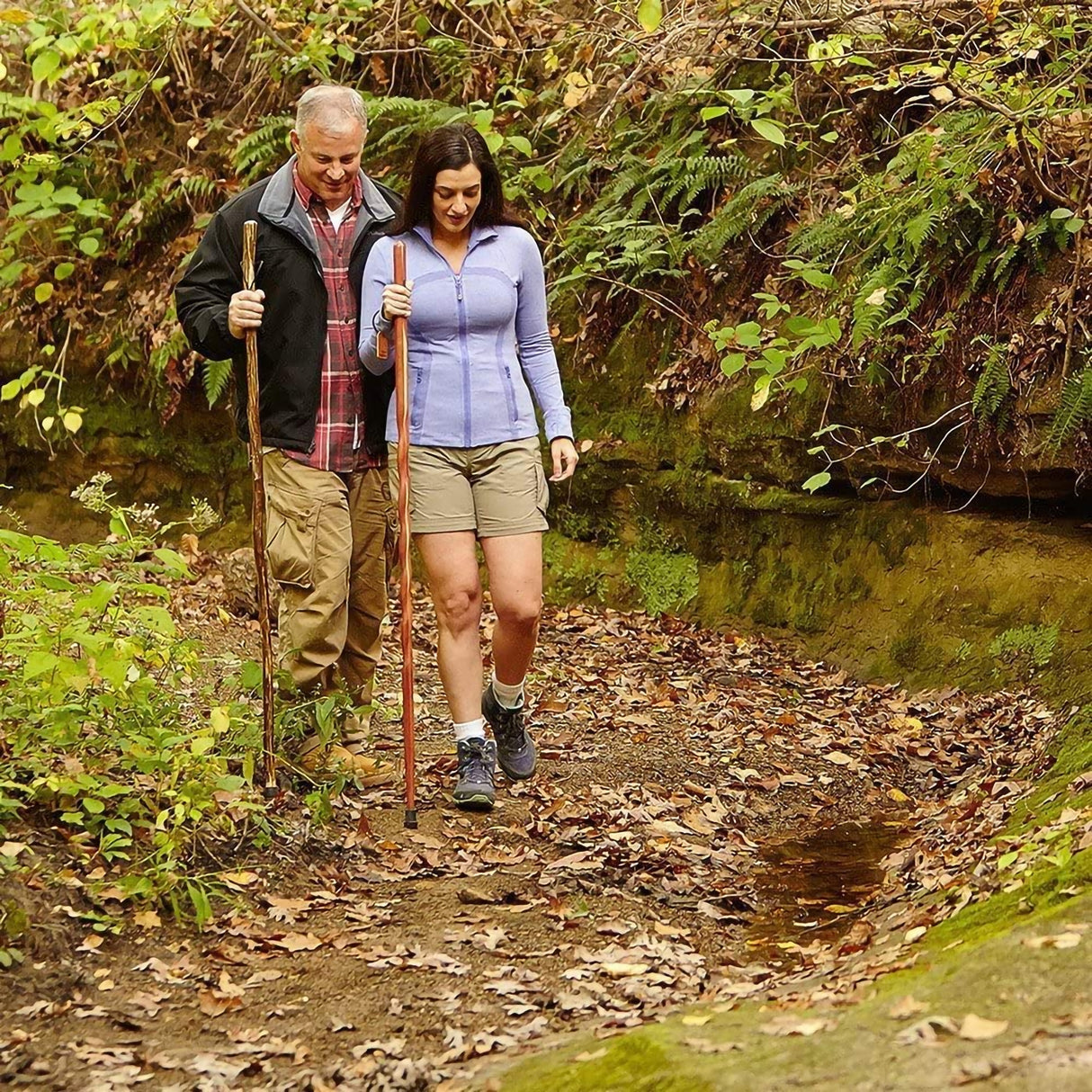 Walking Stick Brazos™ Wood 55 Inch Height Safari - BeHope