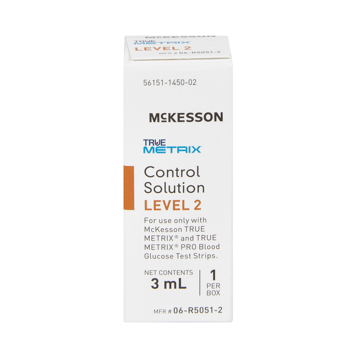 Blood Glucose Control Solution McKesson TRUE METRIX® 3 mL Level 2 - BeHope