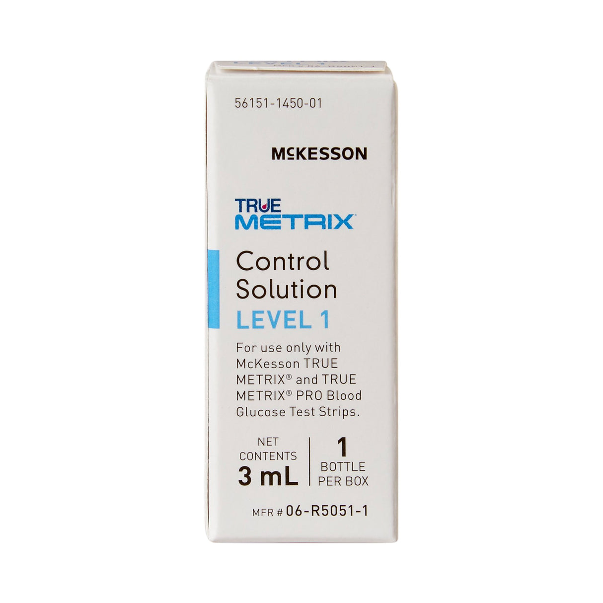 Blood Glucose Control Solution McKesson TRUE METRIX® 3 mL Level 1 - BeHope