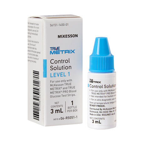 McKesson True Metrix Blood Glucose Control Solution Level 1 - BeHope