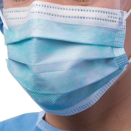 Procedure Mask Cardinal Health™ Anti-fog Foam ASTM Level 3 Earloops One Size Fits Most - BeHope