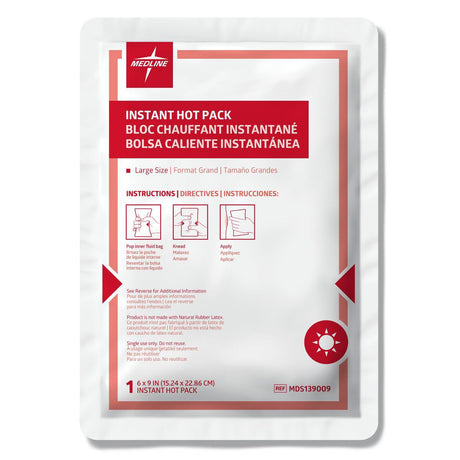 Instant Hot Pack Medline General Purpose Large Plastic / Sodium Acetate Disposable - BeHope