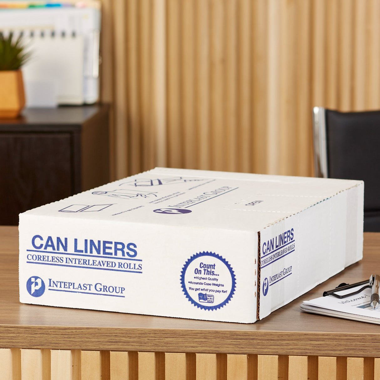 Trash Bag McKesson 45 gal. Clear LLDPE 1.15 mil 40 X 46 Inch Star Seal Bottom Coreless Roll