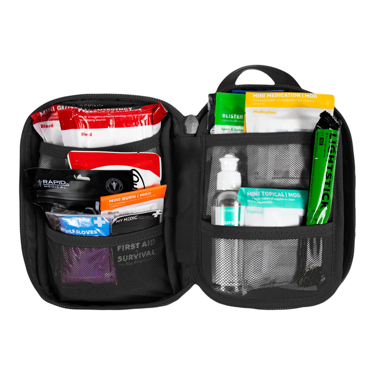 First Aid Kit My Medic™ MYFAK Mini Standard Black Soft Bag - BeHope
