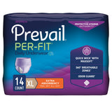 Female Adult Absorbent Underwear Prevail Per-Fit Pull On with Tear Away Seams X-Large Disposable Moderate Absorbency