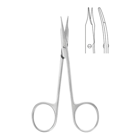 Tenotomy Scissors McKesson Argent™ Stevens 4-1/8 Inch Length OR / Surgical Grade Stainless Steel Finger Ring Handle - BeHope