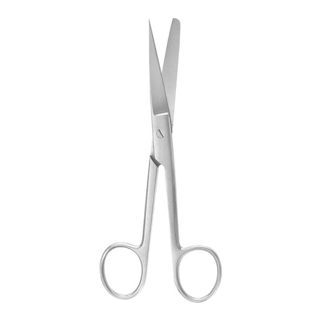 Operating Scissors McKesson Argent™ 5 Inch Length Surgical Grade Stainless Steel Finger Ring Handle Straight Sharp Tip / Blunt Tip - BeHope