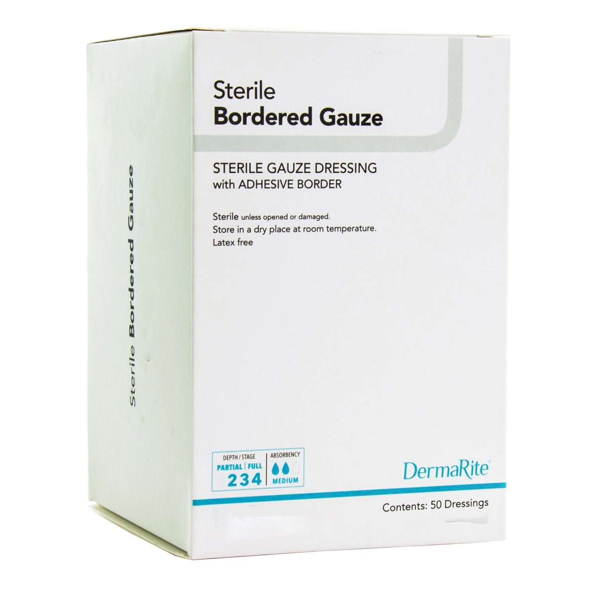 Dermarite® Bordered Gauze Absorptive Individually Packaged Island Dressing - BeHope