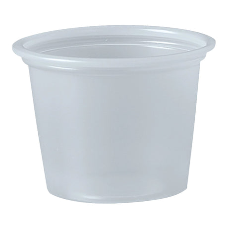 1 oz. Plastic Souffle Cup Translucent Disposable - BeHope