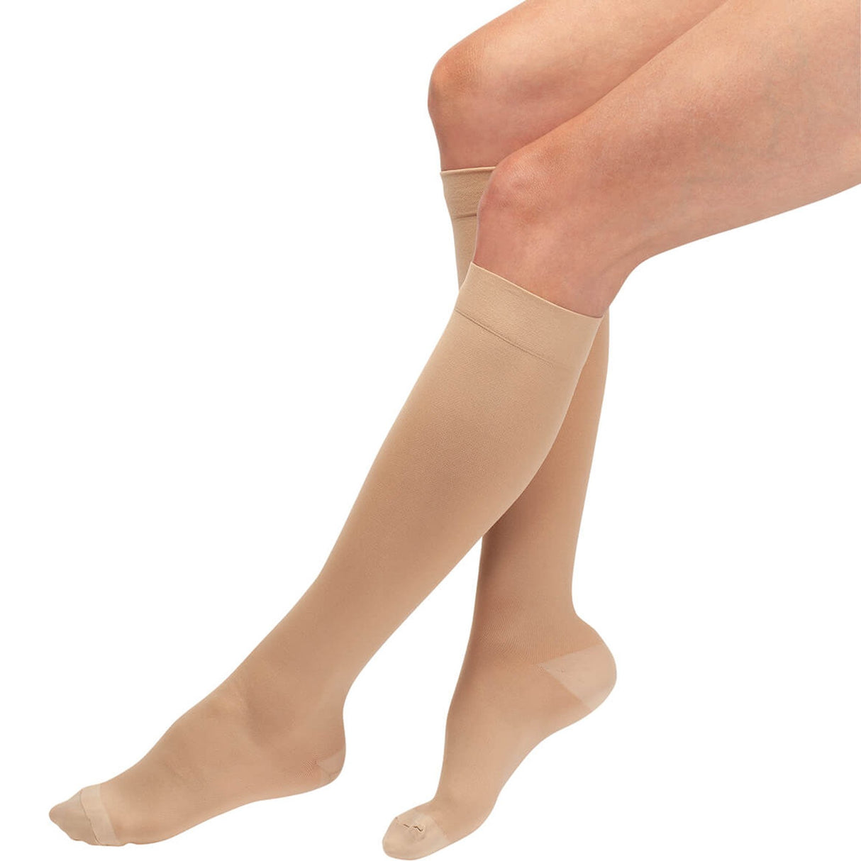 Compression Stocking Bell-Horn® Knee High X-Large Beige Closed Toe - BeHope