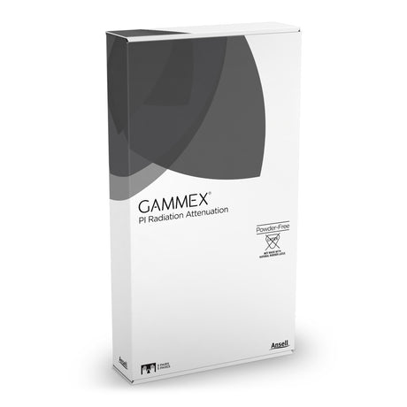 Radiation Reducing Glove GAMMEX® Non-Latex Radiation Attenuation Size 7.5 Sterile Pair Polyisoprene with Bismuth Extended Cuff Length Fully Textured Black Not Chemo Approved - BeHope