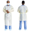 Protective Procedure Gown Halyard Basics Large Yellow NonSterile AAMI Level 2 Disposable - BeHope