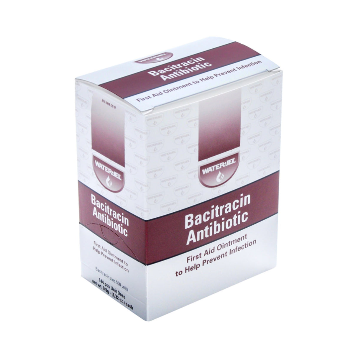 First Aid Antibiotic Bacitracin Zinc Water Jel® Ointment 0.9 Gram Individual Packet - BeHope