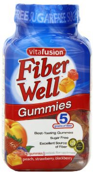 Fiber Supplement vitafusion™ Fiber Well™ Assorted Flavors Gummies 90 per Bottle 4 Gram Strength Fiber - BeHope