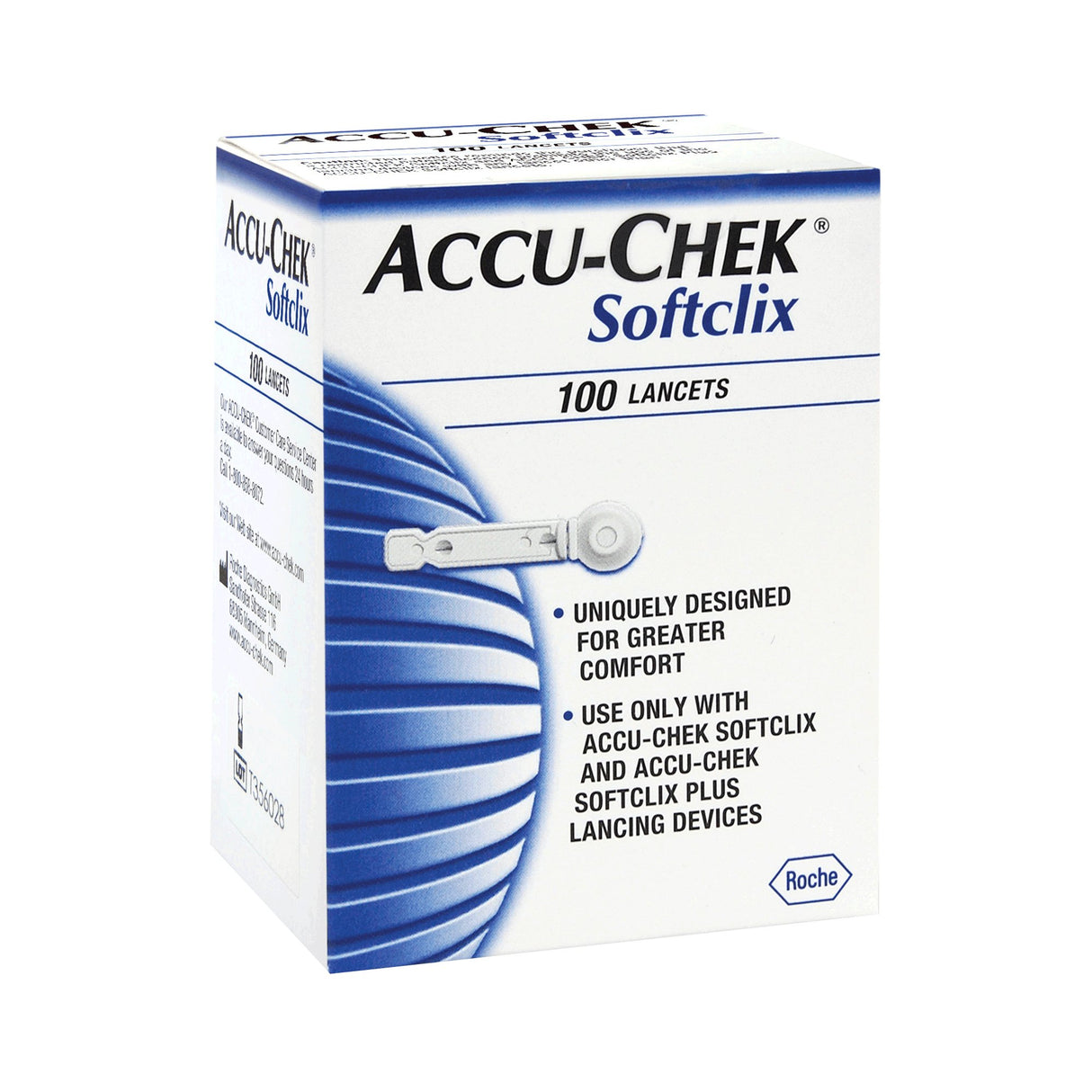 Lancet for Lancing Device Accu-Chek® 28 Gauge Non-Safety Twist Off Cap Multiple Sites - BeHope
