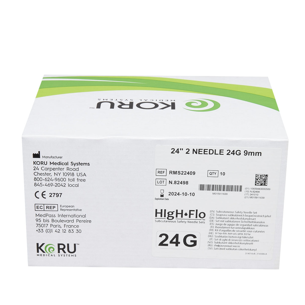 Sub-q Infusion Set High-flo™2 Flexible Flying Hinge Without Port - BeHope