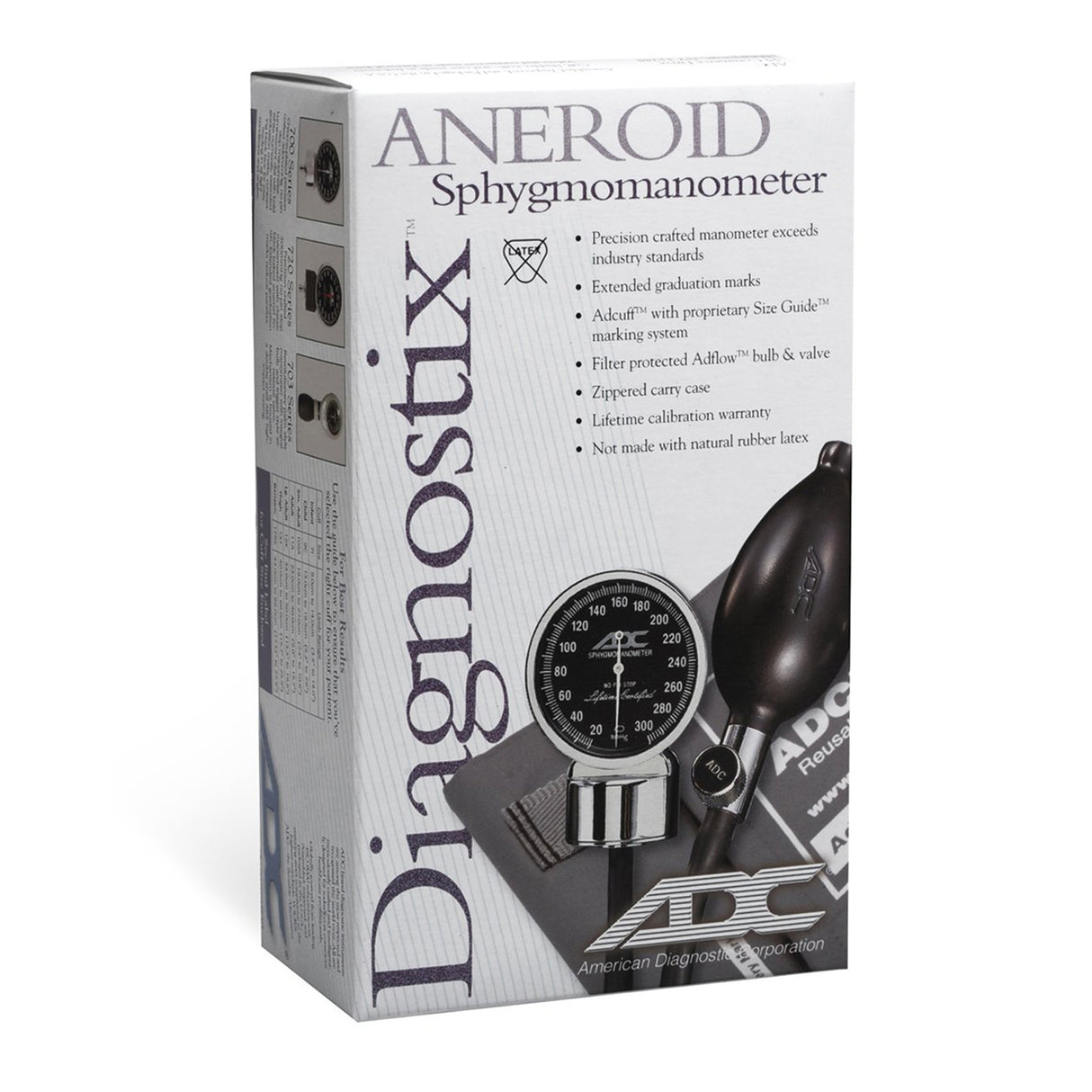 Reusable Aneroid / Stethoscope Set Pro's Combo I™ 23 to 33 cm Adult Cuff Dual Head Sprague Stethoscope Palm Aneroid - BeHope