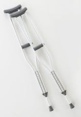 Underarm Crutches Adult 5 Foot 2 Inch to 5 Foot 10 Inch User Height Aluminum Frame 300 lbs. Weight Capacity - BeHope