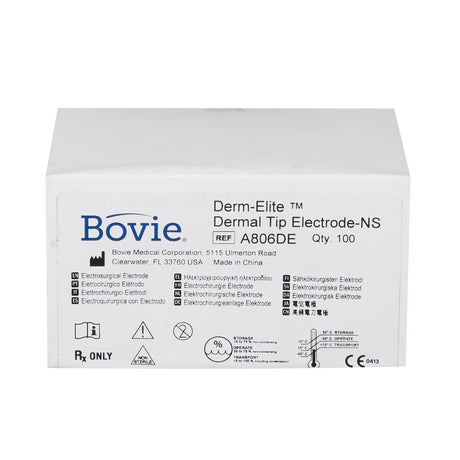 Blade Electrode Derm-Elite® Stainless Steel NonSterile Blunt Angled Blade Tip Disposable - BeHope