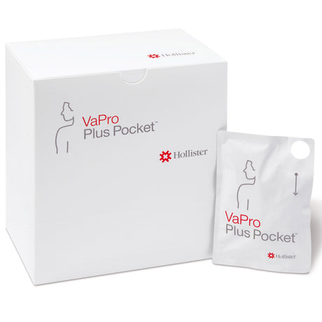 Urethral Catheter VaPro™ Plus TouchFree Straight Tip Hydrophilic Coated PVC 14 Fr. 8 Inch - BeHope