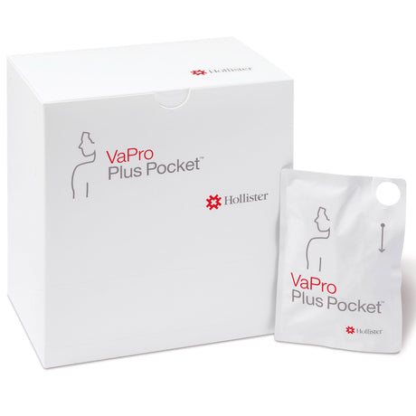 Urethral Catheter VaPro™ Plus TouchFree Straight Tip Hydrophilic Coated PVC 14 Fr. 16 Inch - BeHope