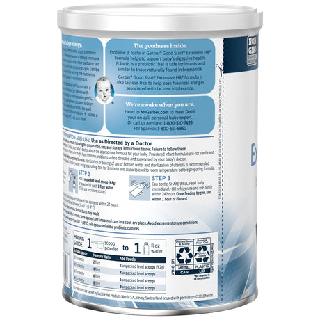 Infant Formula Gerber® Good Start® Hypoallergenic Cow's Milk Allergy Lactose-Free - BeHope