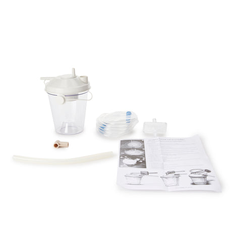 Suction Canister Kit 800 mL Float Valve Shut-Off Lid - BeHope
