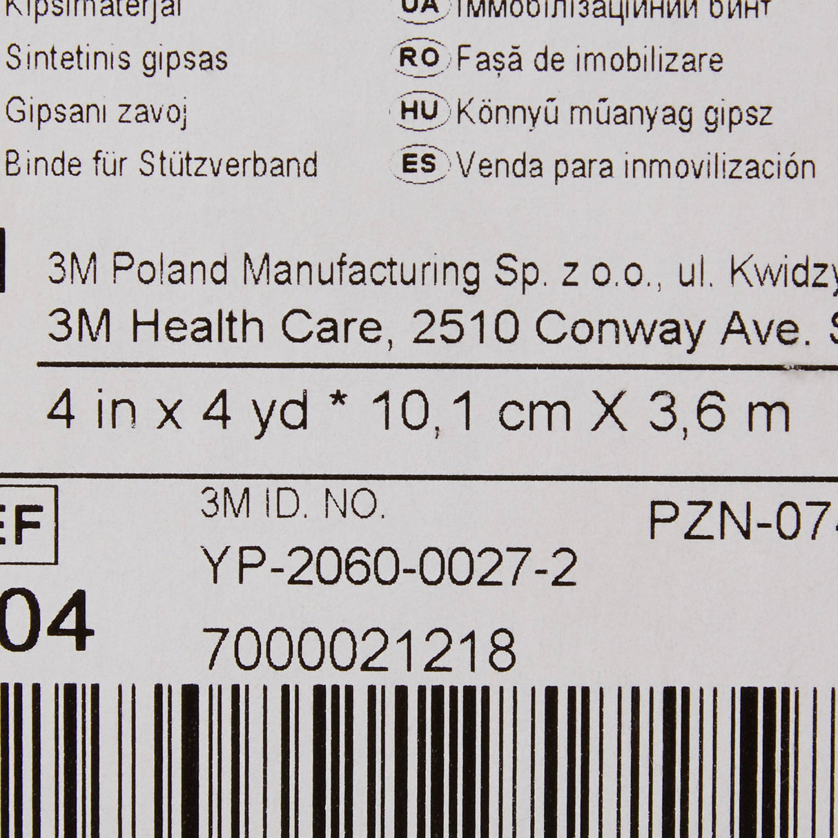 Cast Tape 3M™ Scotchcast™ Plus 4 Inch X 12 Foot Fiberglass / Resin White - BeHope