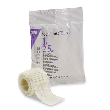 Cast Tape 3M™ Scotchcast™ Plus 1 X 72 Inch Fiberglass / Resin White - BeHope