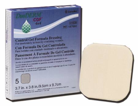 Hydrocolloid Dressing DuoDERM® CGF® Foam Backing 6 X 6 Inch Square Hydrocolloid - BeHope