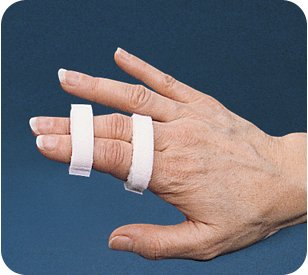 Finger Wrap Splint Bird & Cronin® Buddy Splint Adult Small Hook and Loop Strap Closure Finger White - BeHope