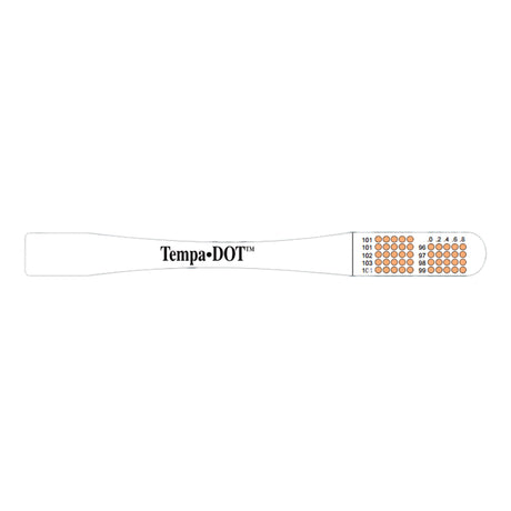 Disposable Oral Thermometer Tempa·DOT™ 99 to 104 °F Color Dots Display - BeHope